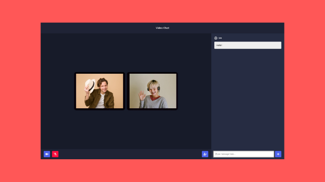 Screenshot of Video Chat App